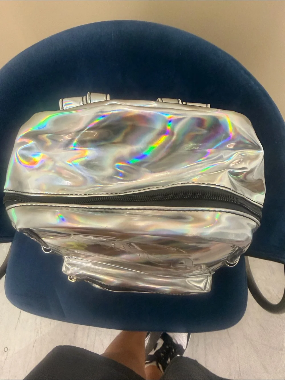 Zumba Funked Up Silver Holographic Backpack